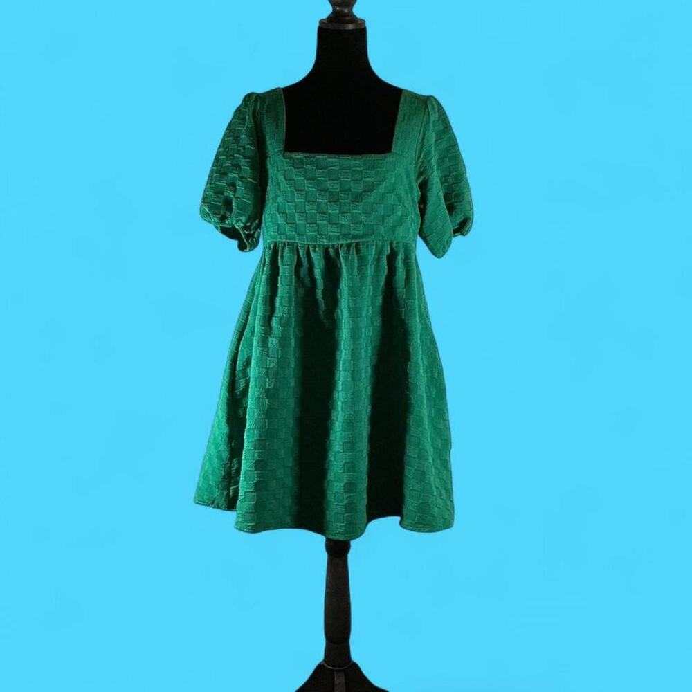 Things between emerald green babydoll dress